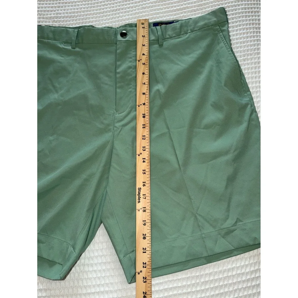 Polo Ralph Lauren Shorts Mens 42B Mint Green Performance Classic Fit Flat Front